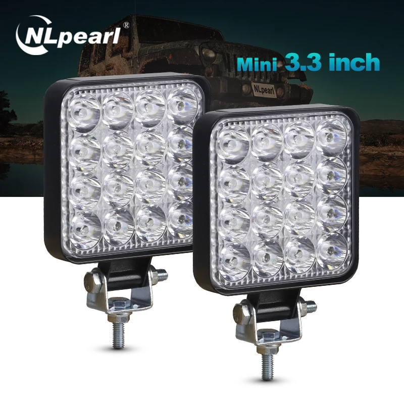 Nlpearl 2 шт. 3 дюймов светильник бар/рабочий 27 Вт 48 светодиодный туман s для