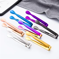 11cm ice tong bbq stainless steel barbecue bbq clip bread food ice clamp ice tongs bar kitchen accessory