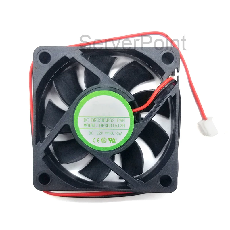 

Квадратный охлаждающий вентилятор DFB601512H, 12 В, 0,25 А