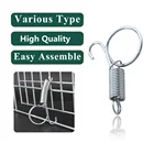 Спиральная клетка для кролика, дверная защелка, пружинная клетка для птиц, приспособление, фиксированный крючок