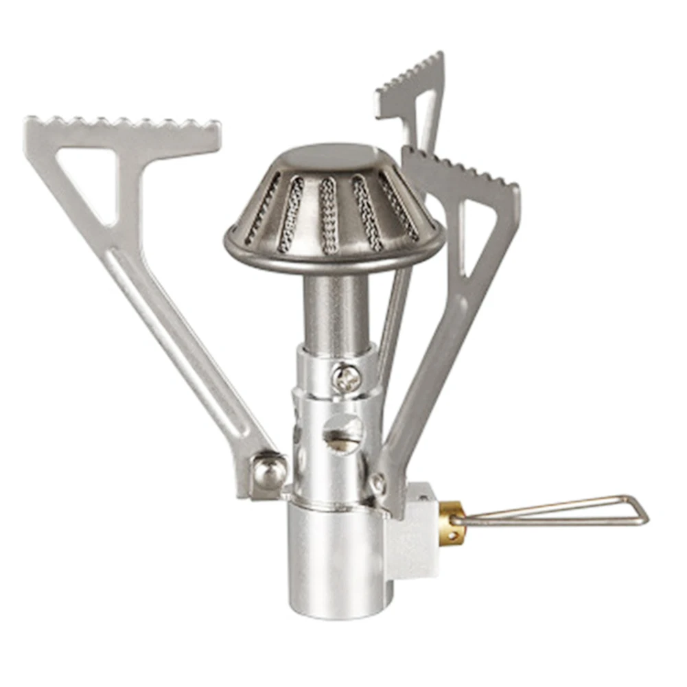 

Outdoor Gas Stove Camping Gas Burner Portable Mini Titanium Stove Survival Furnace Pocket Picnic Gas Cooker brs-3000t Silver