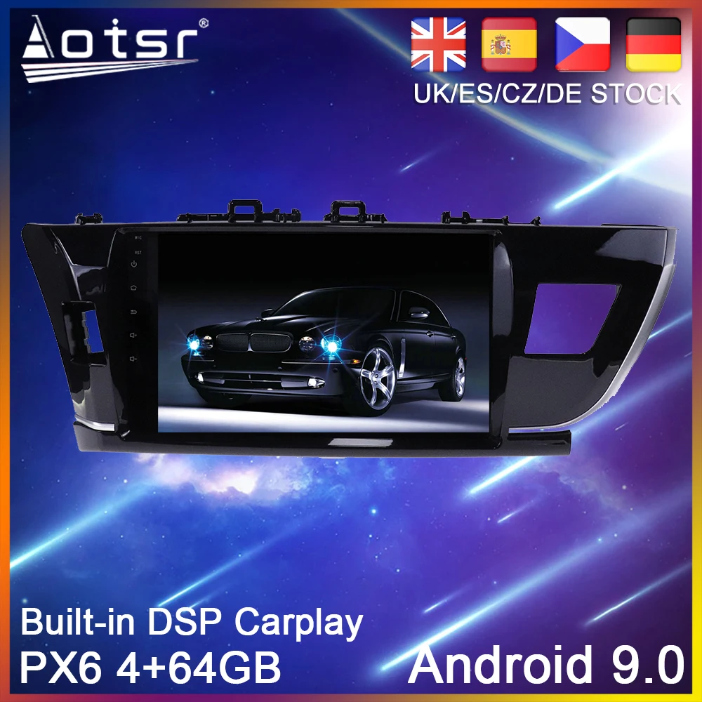 

Android 9.0 PX6 Car DVD Player GPS Navigation For Toyota Corolla 2014-2017 Car Auto Radio Stereo Multimedia Player HeadUnit