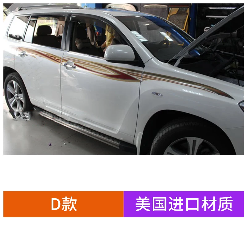 

Автомобильный стикер для Toyota горlander 2009-2014, модифицированный стикер для наружной отделки кузова, Спортивная пленка