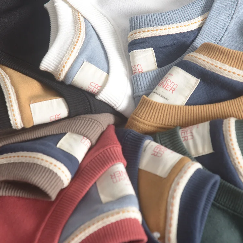 

2021 Sweatshirt Casual Hoodies Men Fashion Pullover Classic Basic Simple Style Spring Bottoming Shirt Hombre Loose Solid MOOWNUC