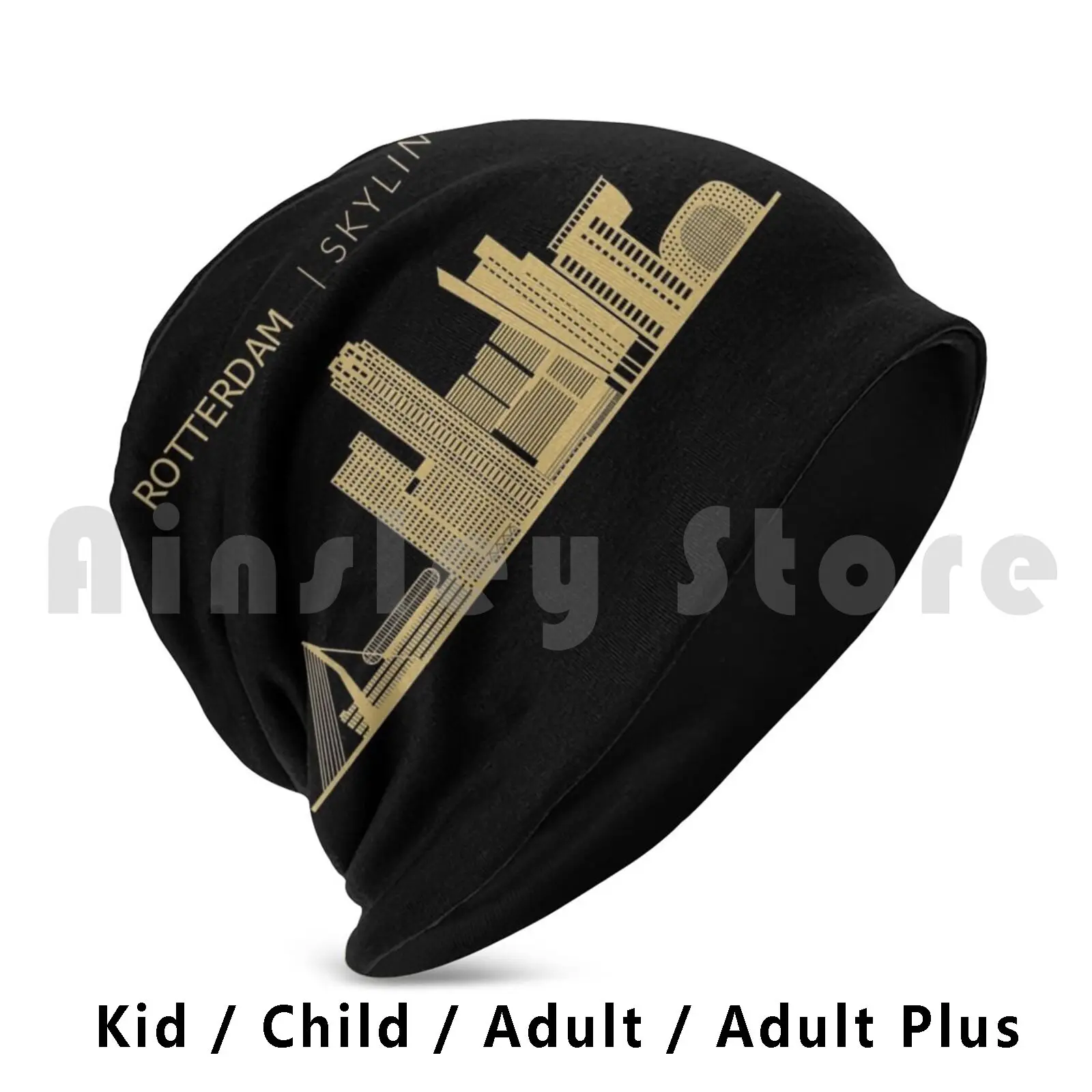 Роттердам Голдлайн Миський пейзаж Пуловер Кепка Удобная городской