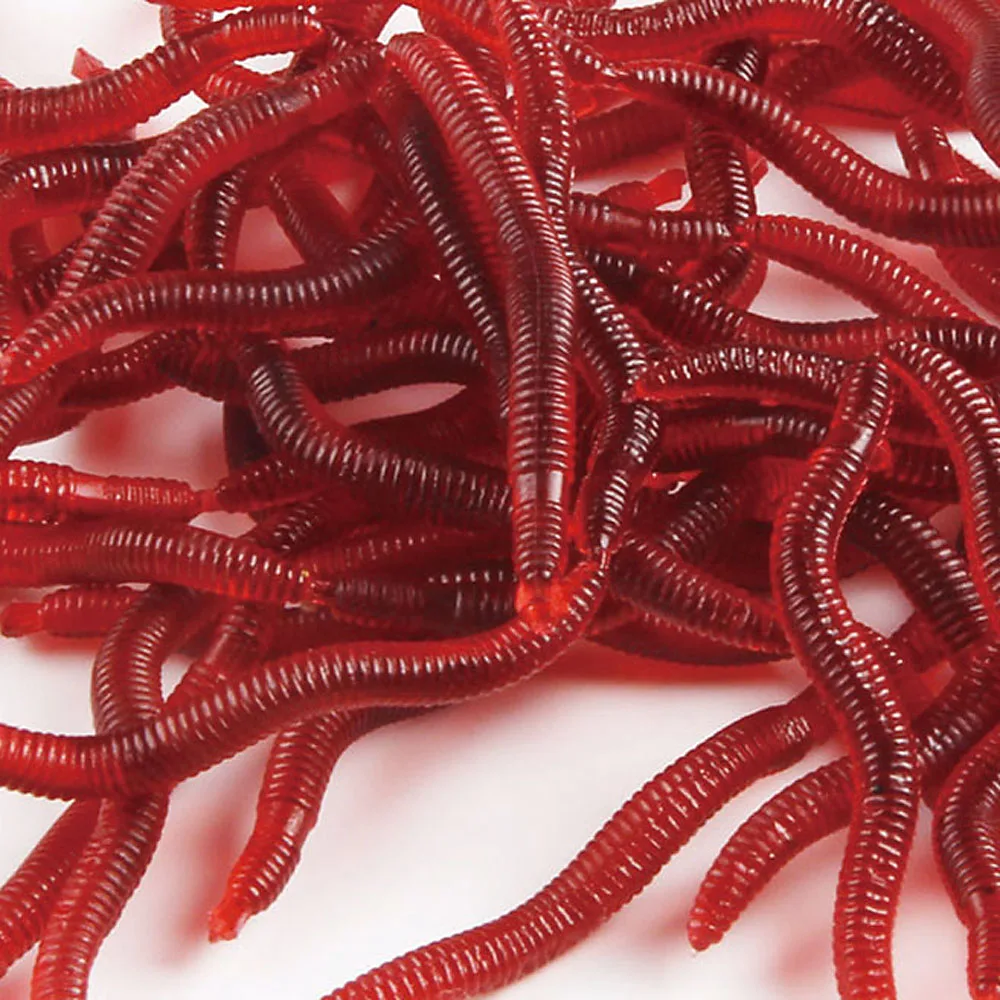 80/100pcs Fishing Lure 2cm Soft Plastic Artficial aggot Grub Worm Bait Lures With Bottle Fake Accessories | Спорт и развлечения