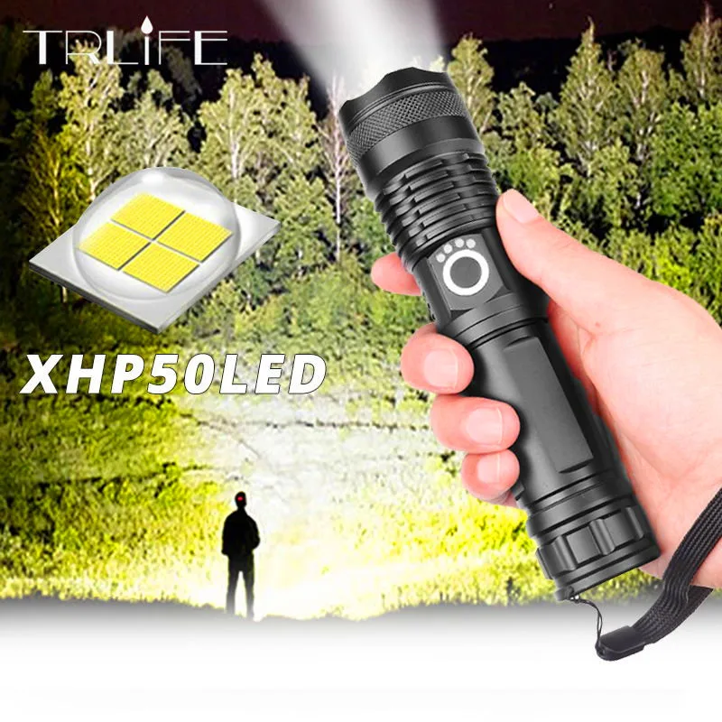Фонарик Xlamp XHP50.2 ультра яркий светодиодный с функцией фокусировки по USB