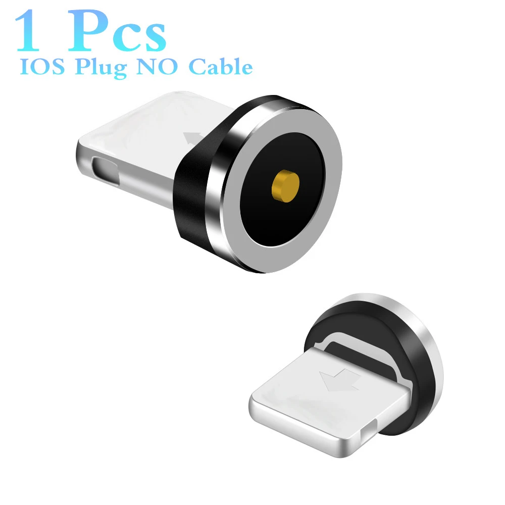 Магнитный кабель с круглой вилкой типа C Micro USB 8 pin IOS штепсельные вилки Быстрая