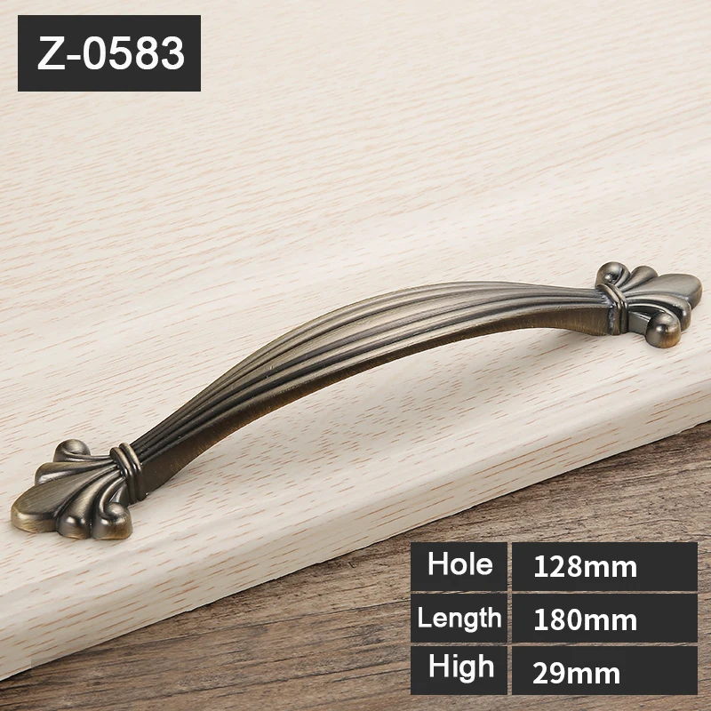 Металлический ящик тянет античные дверные ручки и винтажные кухонные для мебели