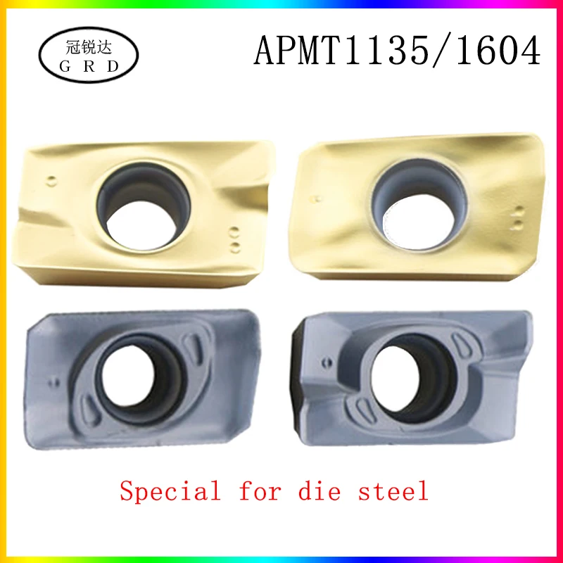 

High quality and hardness APMT1135 APMT1604 inserts Die steel special APMT1135PDER APMT1604PDER is suitable for steel up to 50Â°