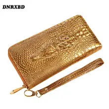 New Womens Wallet Crocodile pattern Long wallet Phone Bag portfel damski Lady Clutch Bag Wallet Card Holder carteira feminina