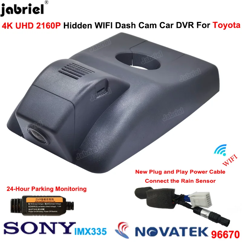 4K Wifi Car Dvr Dash Cam Camera 24H For Toyota Rav4 XA50 for LE XLE Premium Wildlander Suzuki Across | Автомобили и мотоциклы