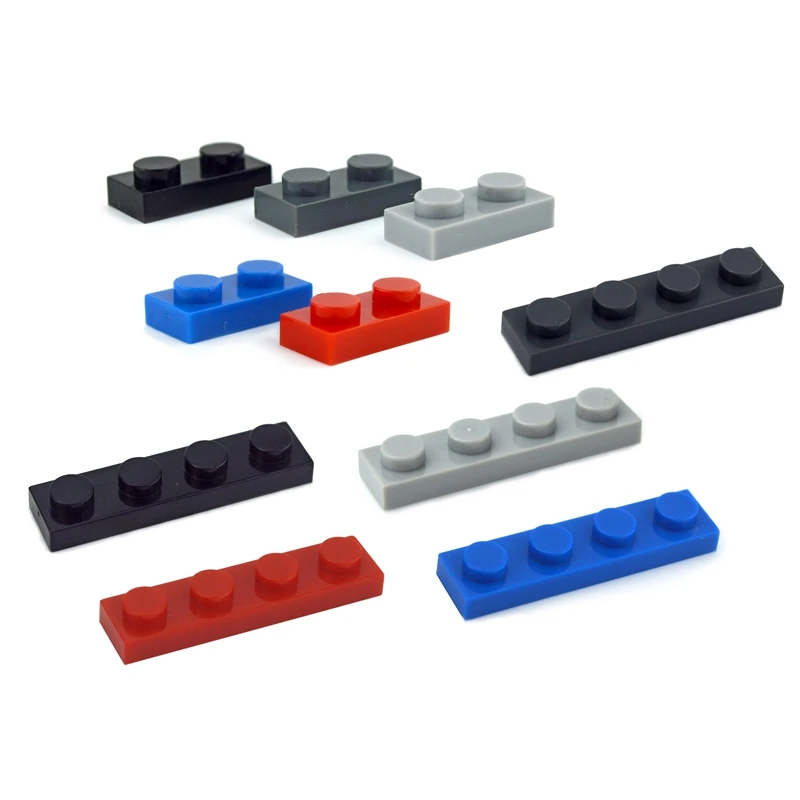 

1x2 1x4 DIY Building Blocks Thin Figures Bricks multiple color Educational Creative Size DIY Bulk Set Building Blocks Compatible
