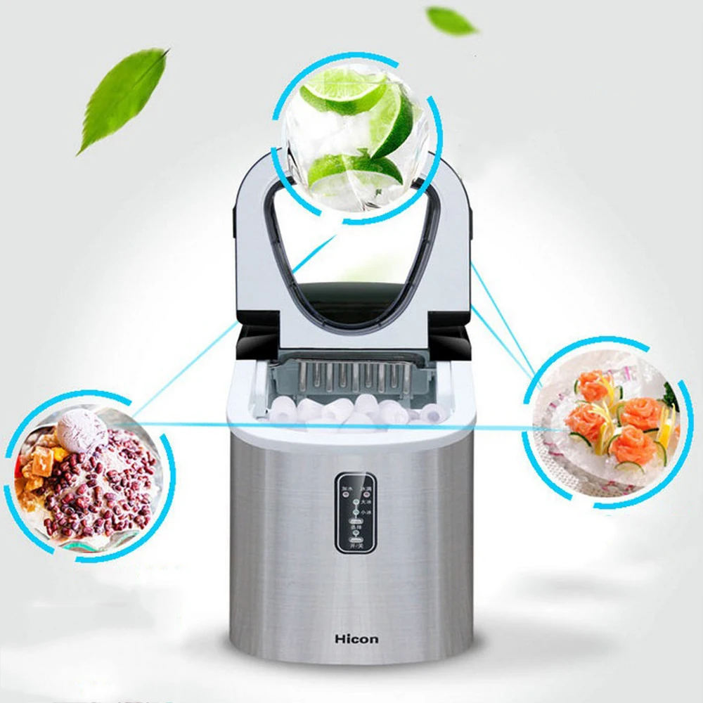 買取 ポータブル自動電気製氷機家庭用ミニ正方形製氷機12キロ/24hホーム家族小さなバーコーヒーショップ