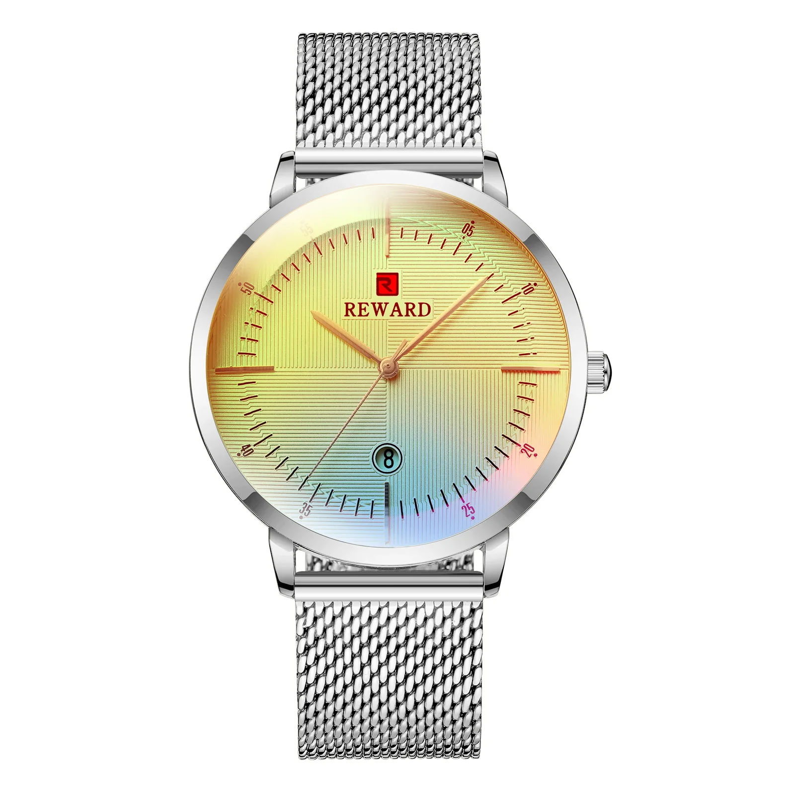 

Men's Watch Personality Colorful Colorful Glass with Calendar Waterproof Men's Watch