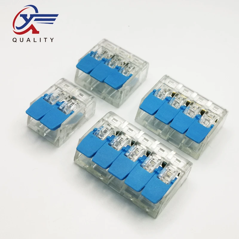 Электропроводки терминалы Pin 222 синий бытовой соединители проводов клеммы для