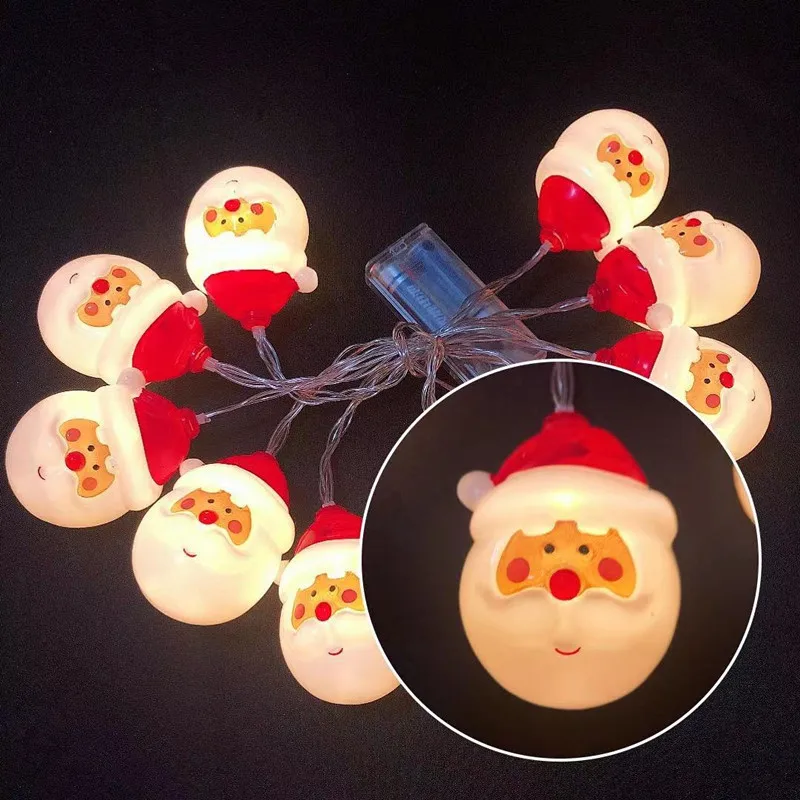 

Santa Claus Christmas Decoration LED String Lights Christmas Decorations for Home Christmas Ornaments New Year Decoration 2022