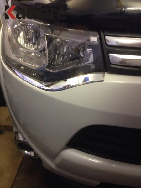 Для Mitsubishi Outlander 2015 2014 2013 Хромированная фара для бровей отделка передние фары