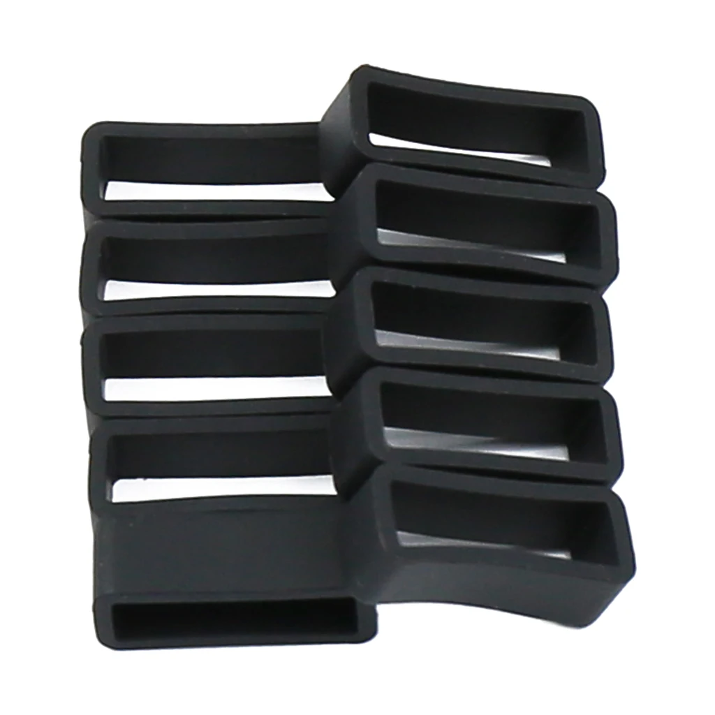 

10 pcs 14-22MM Rubber Strap Belt Loops Watch Strap Holder Lock Loops