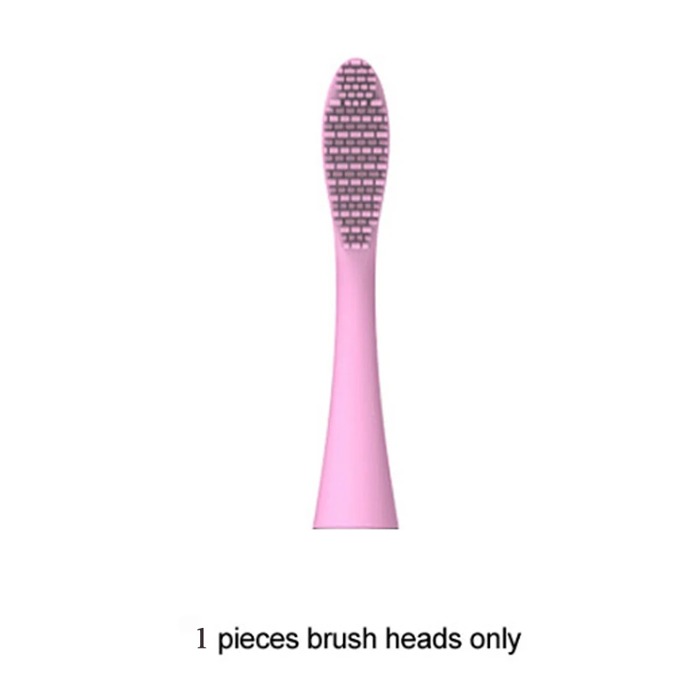 p toothbrush head Силиконовая зубная щетка для взрослых, звуковая волна, уход за полостью рта, стоматологический инструмент, перезаряжаемая USB щетка для ленивых зубов, быстрая чистка зубов - Цвет: p toothbrush head