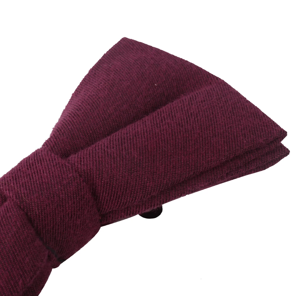 Однотонные мужские галстуки бабочки Классические хлопковые для деловых встреч