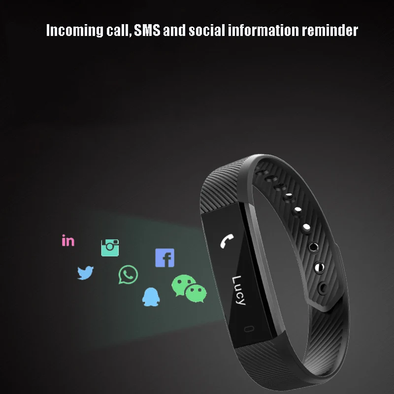 Смарт-браслет с шагомером для мужчин и женщин браслет фитнес-браслет будильником