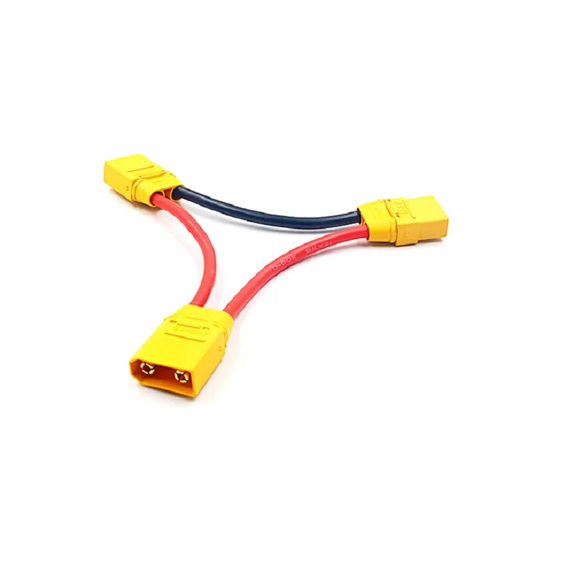 

XT90 Connector With Sheath Battery Harness 10AWG For 2 Packs In Series Lead RC Cable Adapter XT90H
