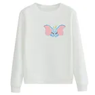 Толстовка Женская флисовая с длинным рукавом и принтом Дамбо