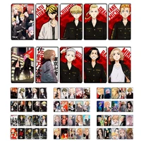 10pcsset anime tokyo revengers photo cards sticker for credit card id cards bus cards cartoon crystal card fans collection gift