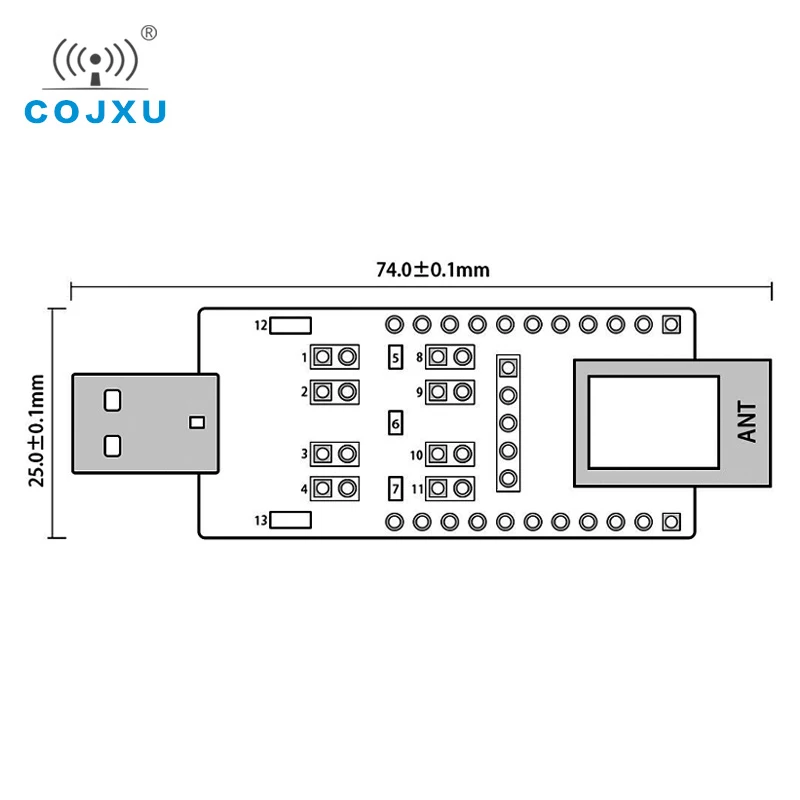 CC2530 USB к TTL UART CH340G тестовая плата комплект ZigBee модуль 2 4 ГГц