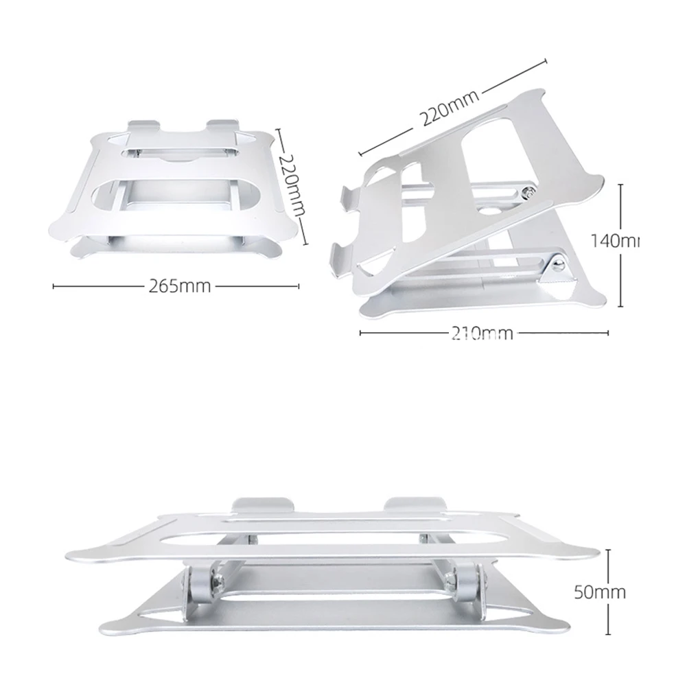

Laptop Stand Adjustable Integrally Molded Aluminum Alloy Cooling Notebook Laptop Holder