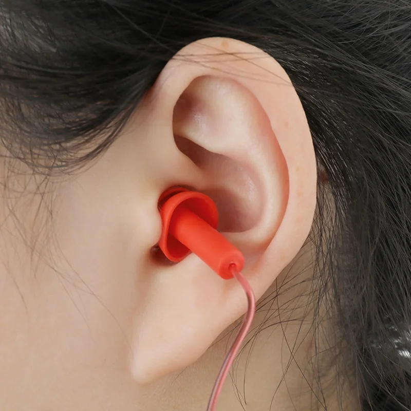 Водонепроницаемые Мягкие беруши для путешествий сна шумоподавление плавания с