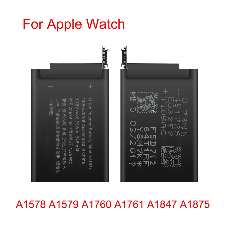 OHD Оригинальная батарея A1578 A1579 A1760 A1761 A1847 A1875 для Apple Watch серии 1 2 3 GPS 38 мм 42