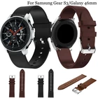 Кожаный ремешок 22 мм для часов Huawei GT2e GT 46 мм, браслет на запястье для Samsung Galaxy Watch 46 мм Gear S3