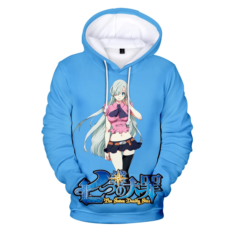 2019 New Nanatsu No Taizai 3D Hoodies Men/Women Fall Winter Harajuku Hoody Casual Anime Sweatshirt Hoodie | Мужская одежда
