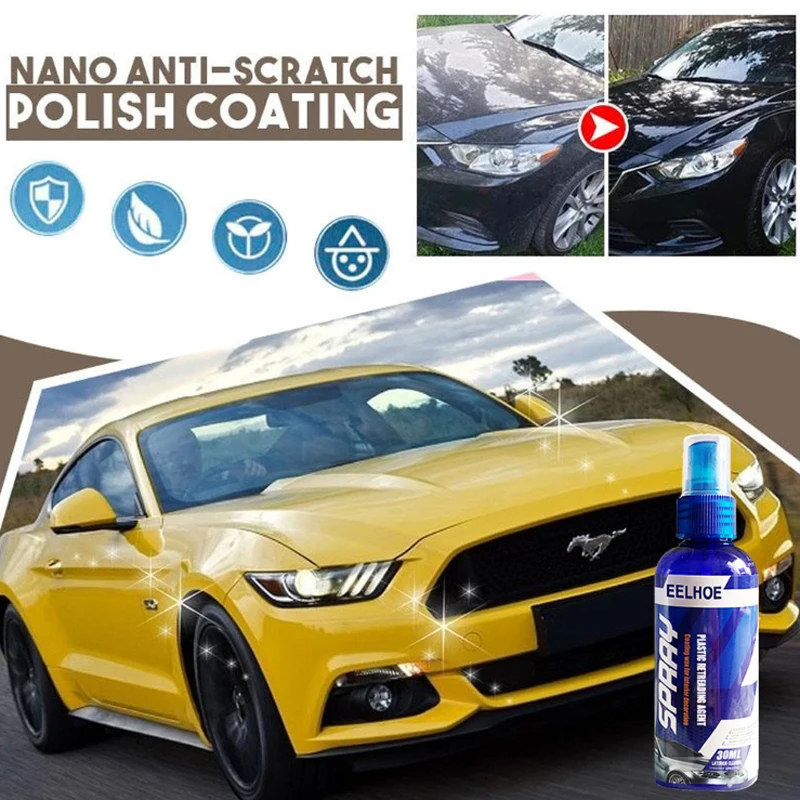 

30ml Plastic Parts Retreading Restore Agent Wax Instrument Reducing Agent Accessories Auto Interior Car Cleaner Maintenance