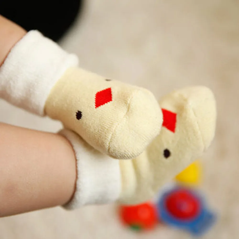Kids Infant Toddler Baby Boys Girls Cartoon Animals Anti-slip Knitted Warm Socks For Non Slip | Детская одежда и обувь
