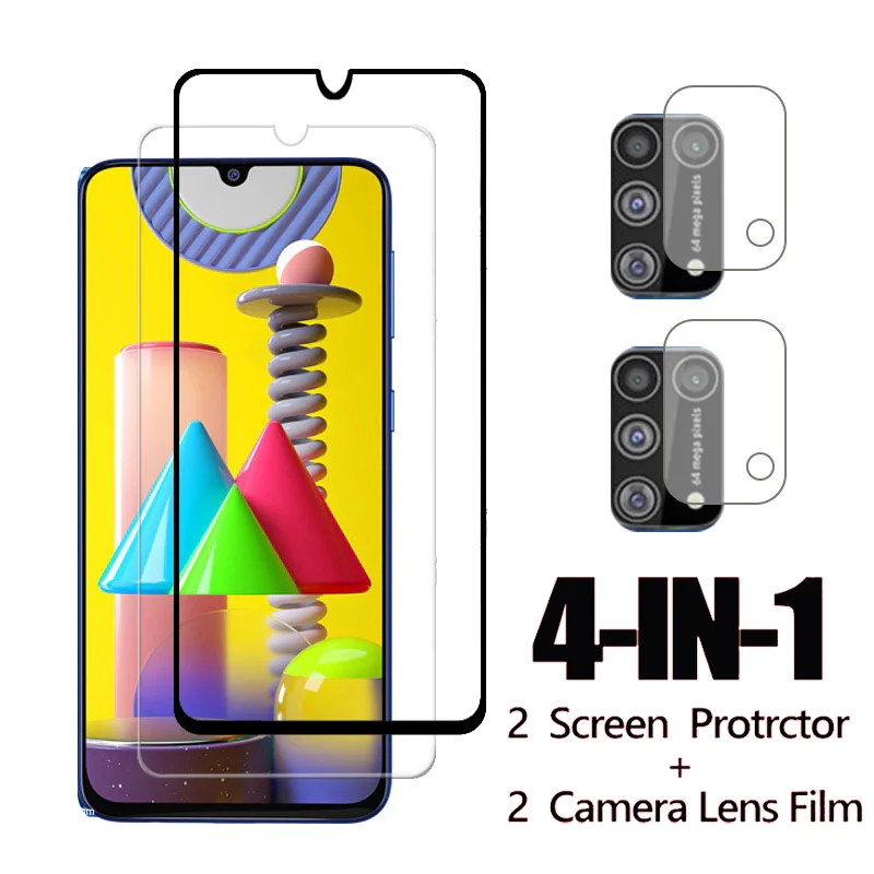 4 в 1 samung m31 защитный чехол для объектива камеры заднего стекла пленка samsung M31