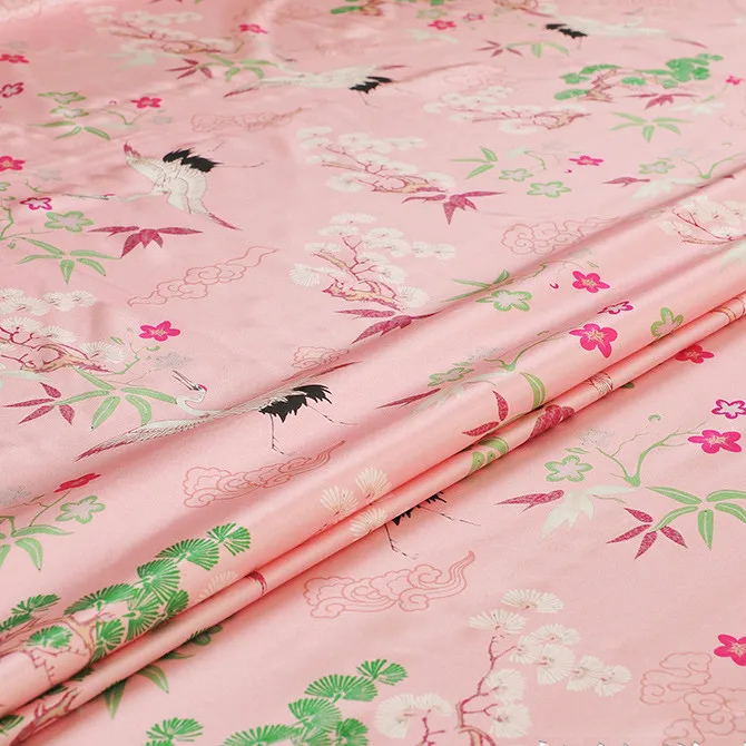 

135cm wide silk stretch satin fabric meter 19mm digital inkjet silk fabric satin soft shirt dress fabric wholesale silk cloth