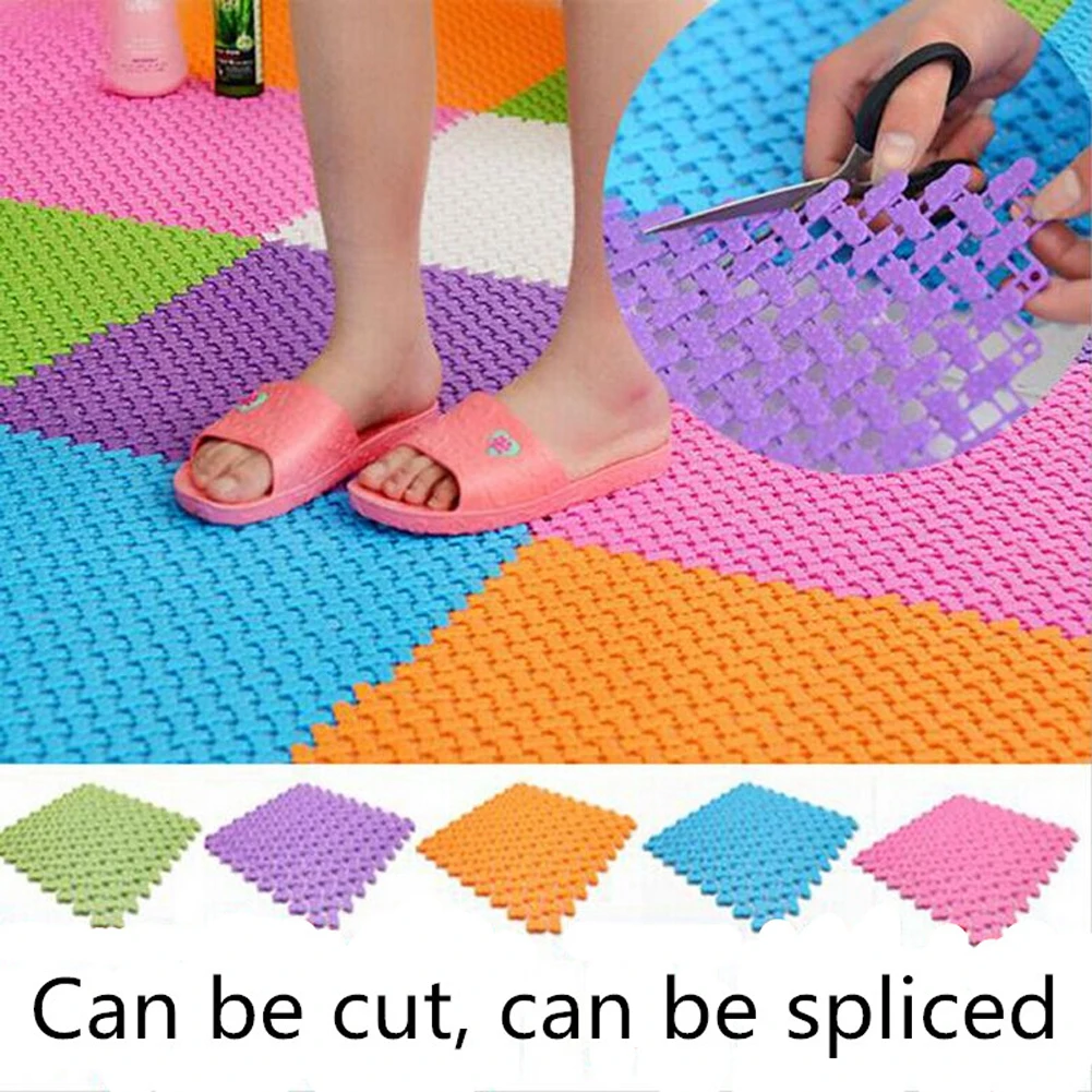 

Diy Carpet 25*25cm Candy Colors Plastic Bath Mats Easy Bathroom Massage Carpet Waterproof Pad Non-slip Mat Floor Mat