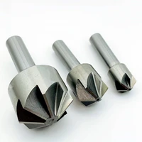 6mm 50mm chamfering drill 120 degree straight shank countersinking chamfering knife multi blade taper hole drill tools