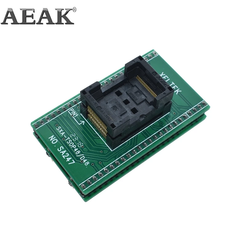 TSOP48 адаптер DIP48 тестовая розетка 0 5 мм шаг для RT809F RT809H и XELTEK USB