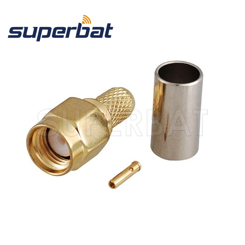 Только 10 шт. RP SMA штепсельная вилка (женский булавка) РЧ коаксиальный разъем для