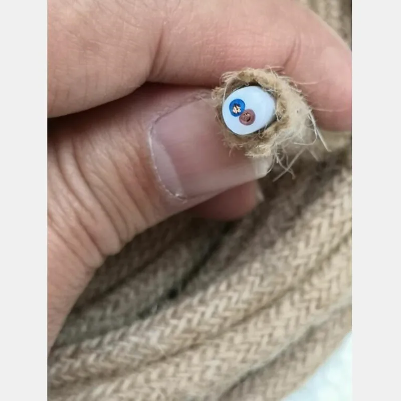 

2*0.75mm2 5M/Lot Edison Vintage Round Electrical Wire Loft Rope Cable Retro Textile Braided Cable Pendant Light Wire Lamp Cord