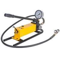 cp 700d manualpedal hydraulic pump with pressure gauge square pump high pressure single circuit hydraulic pump reinforced base