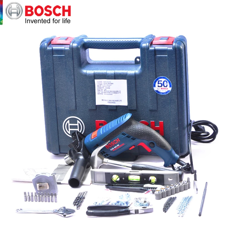 Набор ударных дрелей Bosch многофункциональная бытовая электрическая дрель