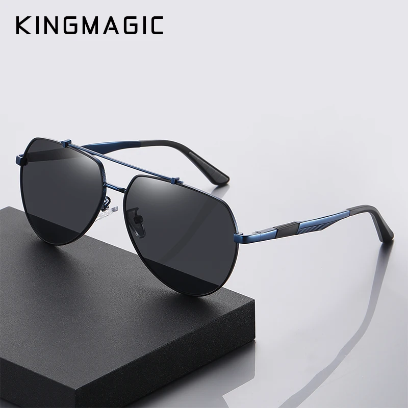 

KINGMAGIC Polarized Sunglasses Men/Women Brand Designer Male vintage Sun Glasses gafas oculos de sol masculino