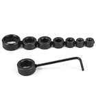 Стопорное кольцо для сверления, 9 шт., контроллер глубины сверления + шестигранный ключ 2,5 ммлокатор 34568101216 мм, сверло для деревообработки