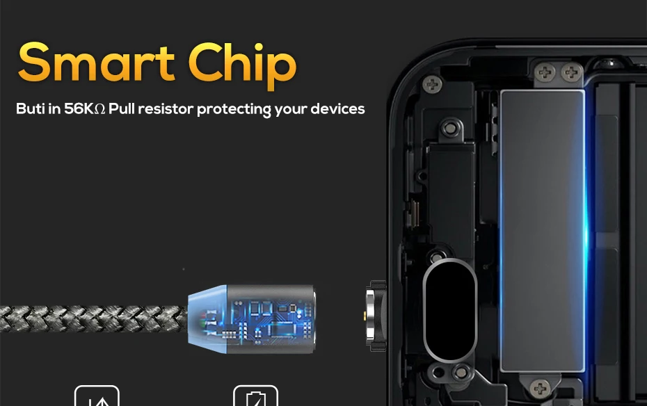 1 м Магнитный 2.4A кабель быстрой зарядки, кабель Micro usb type C магнитное зарядное устройство для IPhone XR XS Max samsung huawei XiaoMi Redmi Note 7