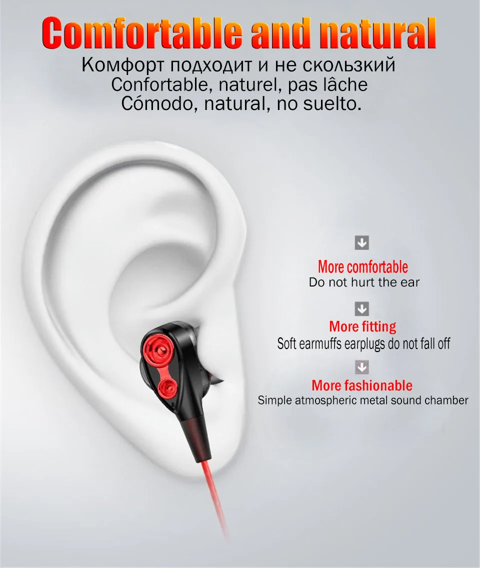 Проводные наушники-вкладыши, гарнитура, наушники с басами для iPhone, samsung, huawei, Xiaomi, 3,5 мм, Спортивная игровая гарнитура с микрофоном